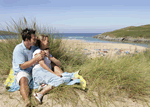 Crantock Beach in South West England